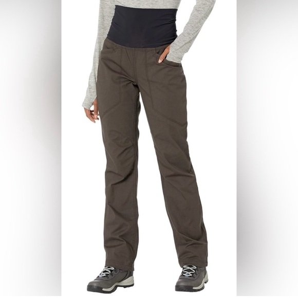 PrAna Bosun Dark Brown Women's Cotton Blend Straight Leg Pants Size XS - Picture 1 of 14